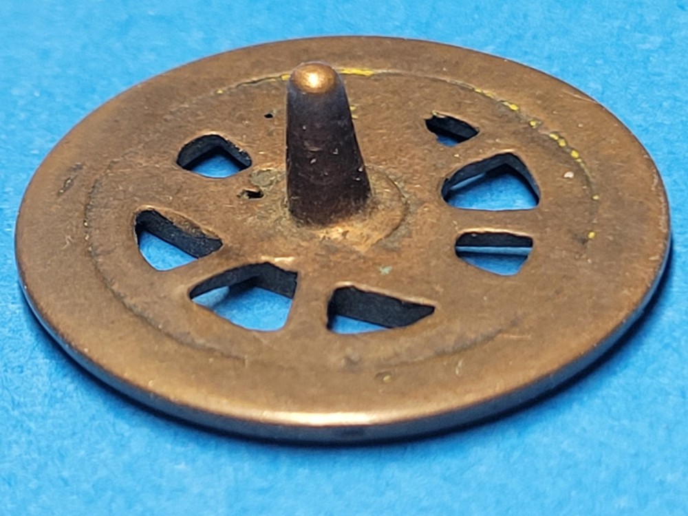 WWI US Army Transport Collar Disc Unthreaded Post