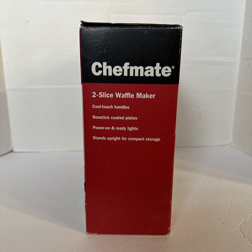 Chefmate 2 Waffle Maker Genuine Slice Standard Model WM-77