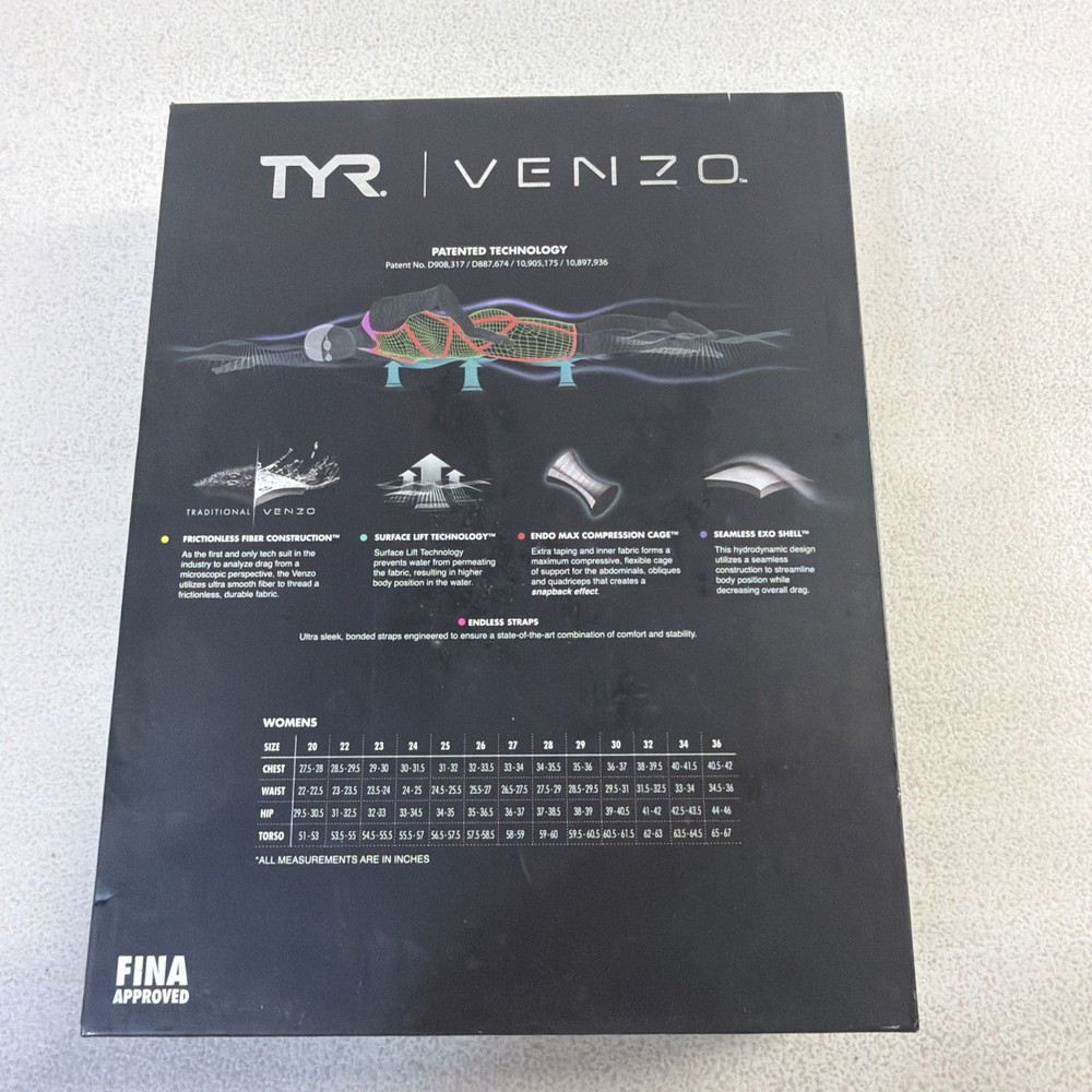 TYR VENZO CAMO CLOSED BACK SIZE 24