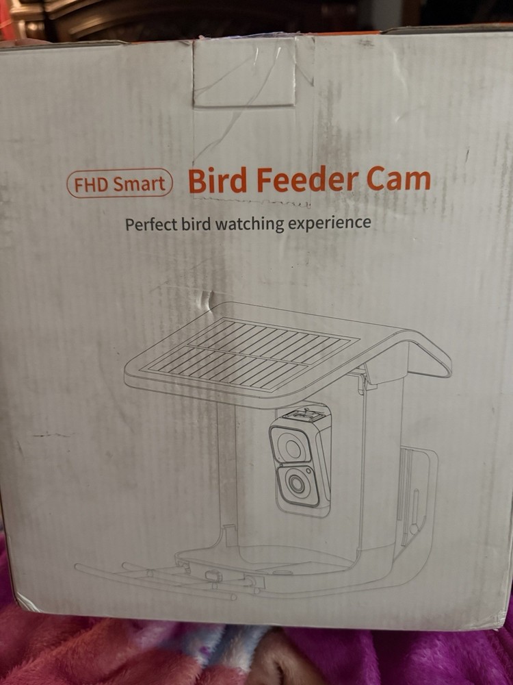 Smart Bird Feeder, Camera Solar Powered, HD Camera Auto Capture Bird