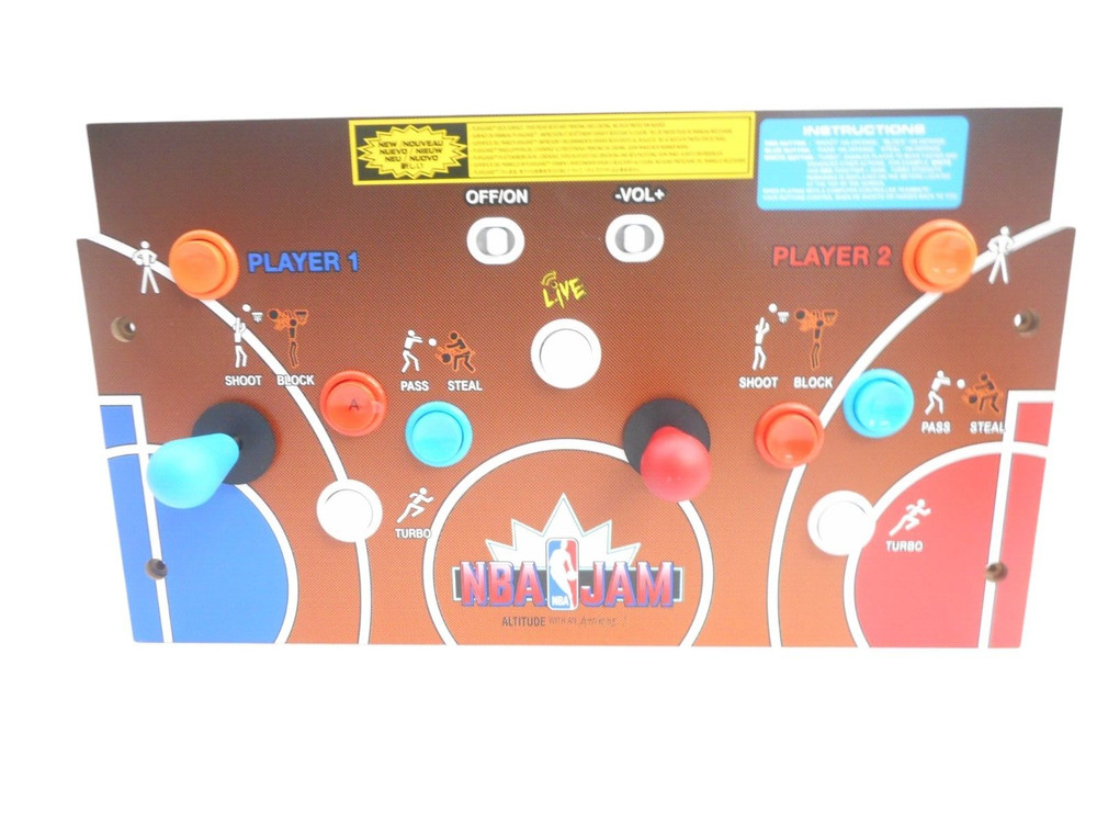 Arcade1Up NBA Jam 2-Player Deluxe Arcade Machine - Control Panel ONLY - USED