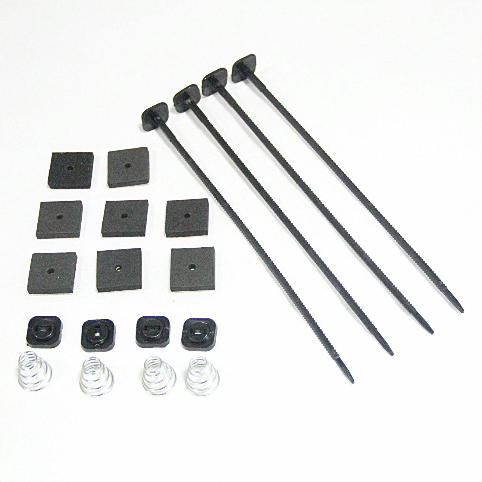 4 PACK ELECTRIC RADIATOR FAN TIE STRAP MOUNTING KIT ZIP TIES STRAPS TABS SPRING