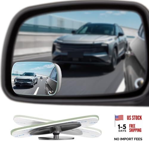 4 Pack Blind Spot Mirrors for Car—Frameless Side Mirror Rectangle—4pcs