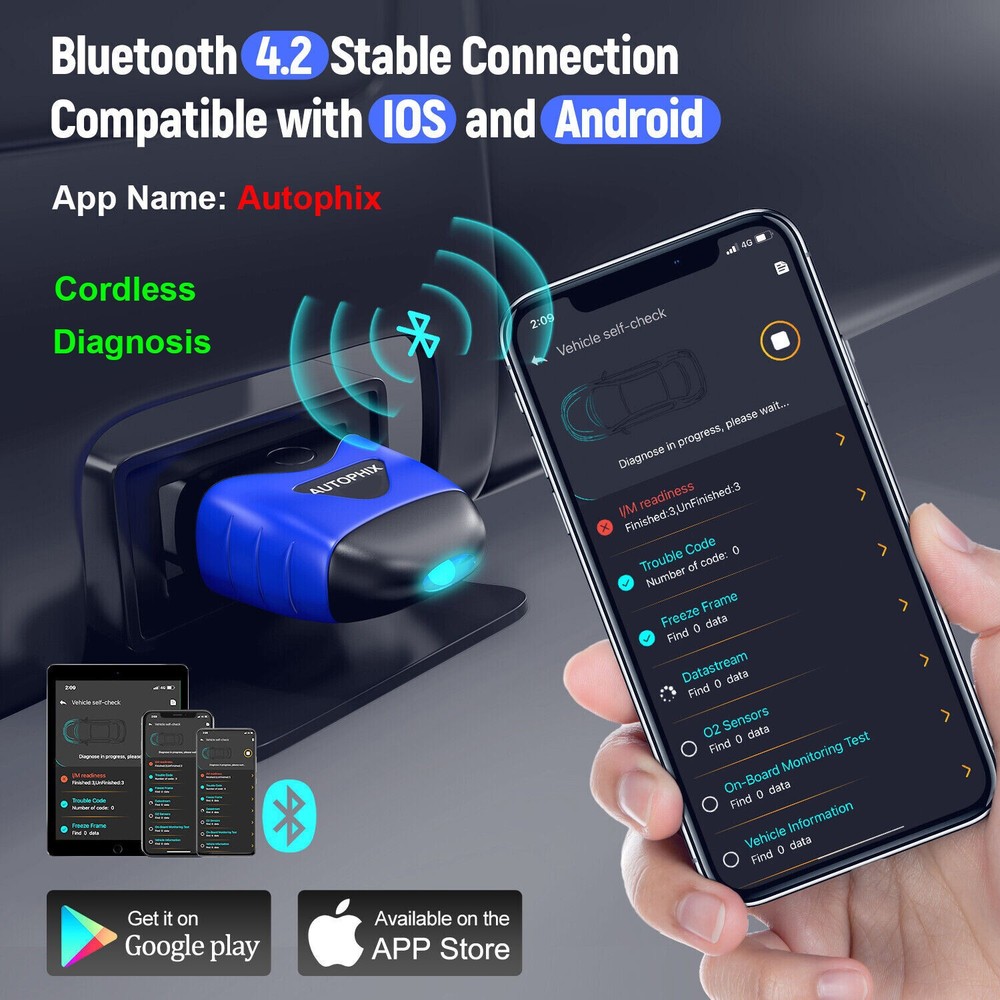 AUTOPHIX 3310 OBD2 Code Reader All System Diagnostic Scanner Oil Reset BAT Check