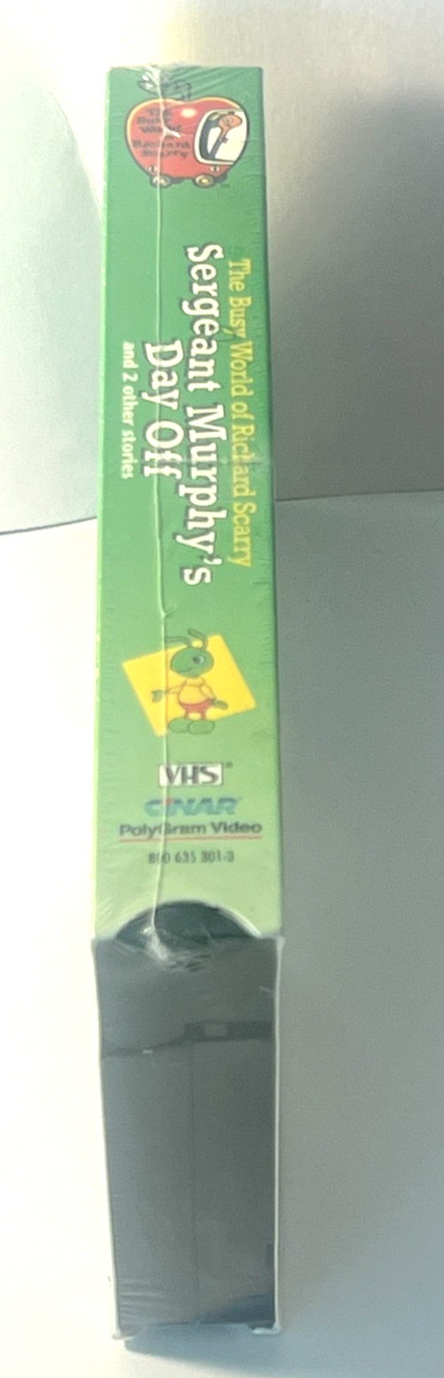 The Busy World of Richard Scarry Sergeant Murphys Day Off Vhs 1995 Rare New