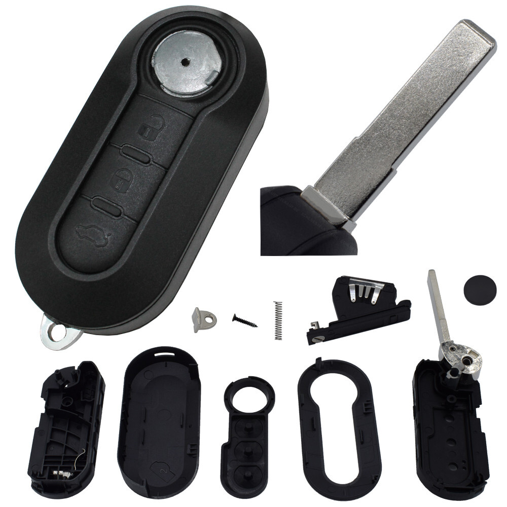 Flip Key 3 Button Housing Black NEW