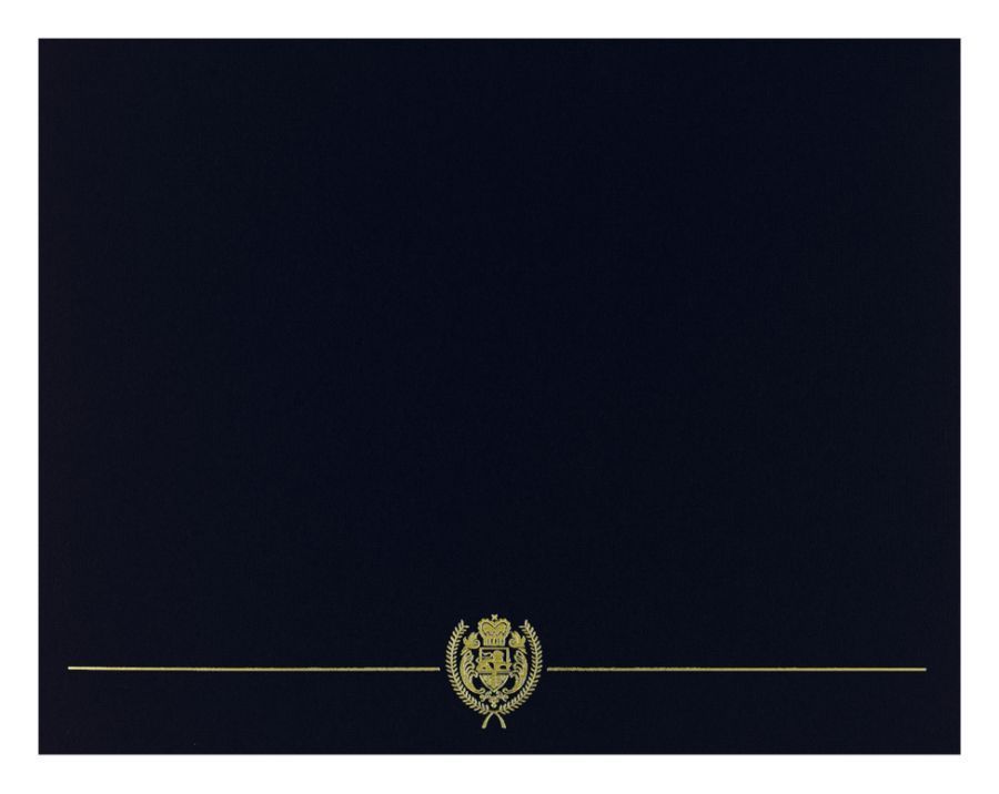 Great Papers! Black Classic Crest Certificate Cover; 5 ct.