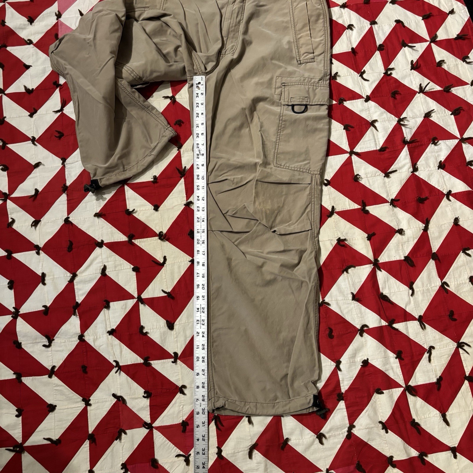 Vintage Y2K Abercrombie And Fitch Beige Cargo Pants Mens As Is Worn