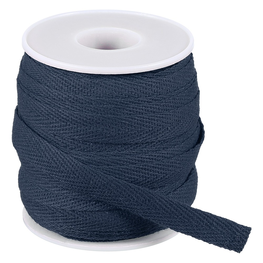 10mm x 66feet Inch Flat Drawstring Cord Drawstring Replacement, Navy Blue