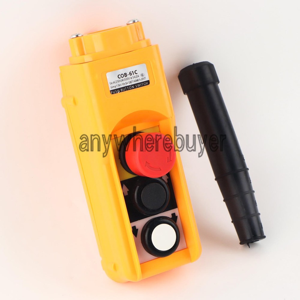 ONE COB-61C COB Crane Hoist Control Button switch Single speed NEW