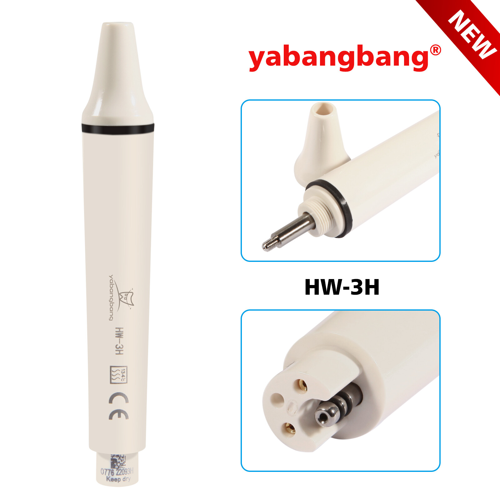 Dental Ultrasonic Piezo Scaler Handpiece fit For EMS WOODPECKER type Tips 135℃