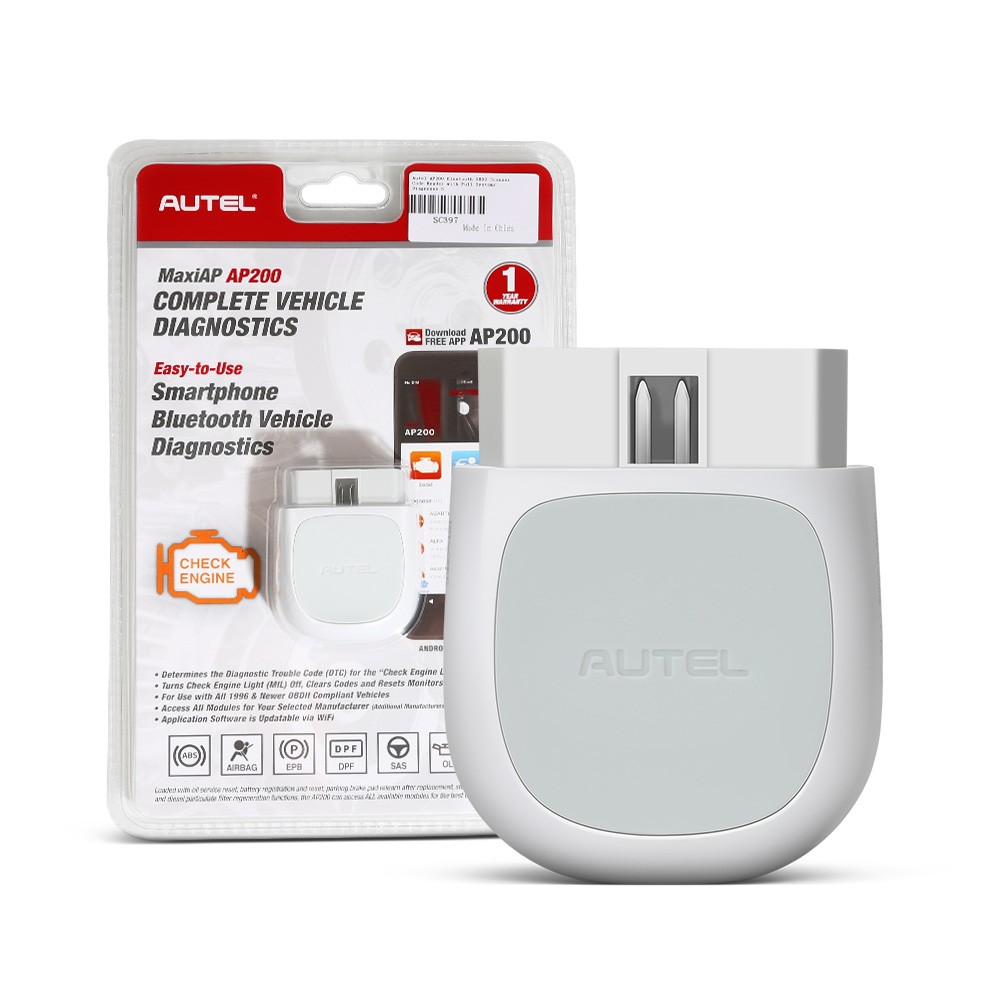 AUTEL MaxiAP AP200 Bluetooth OBD2 Scanner Code Reader with Full System Diagnoses