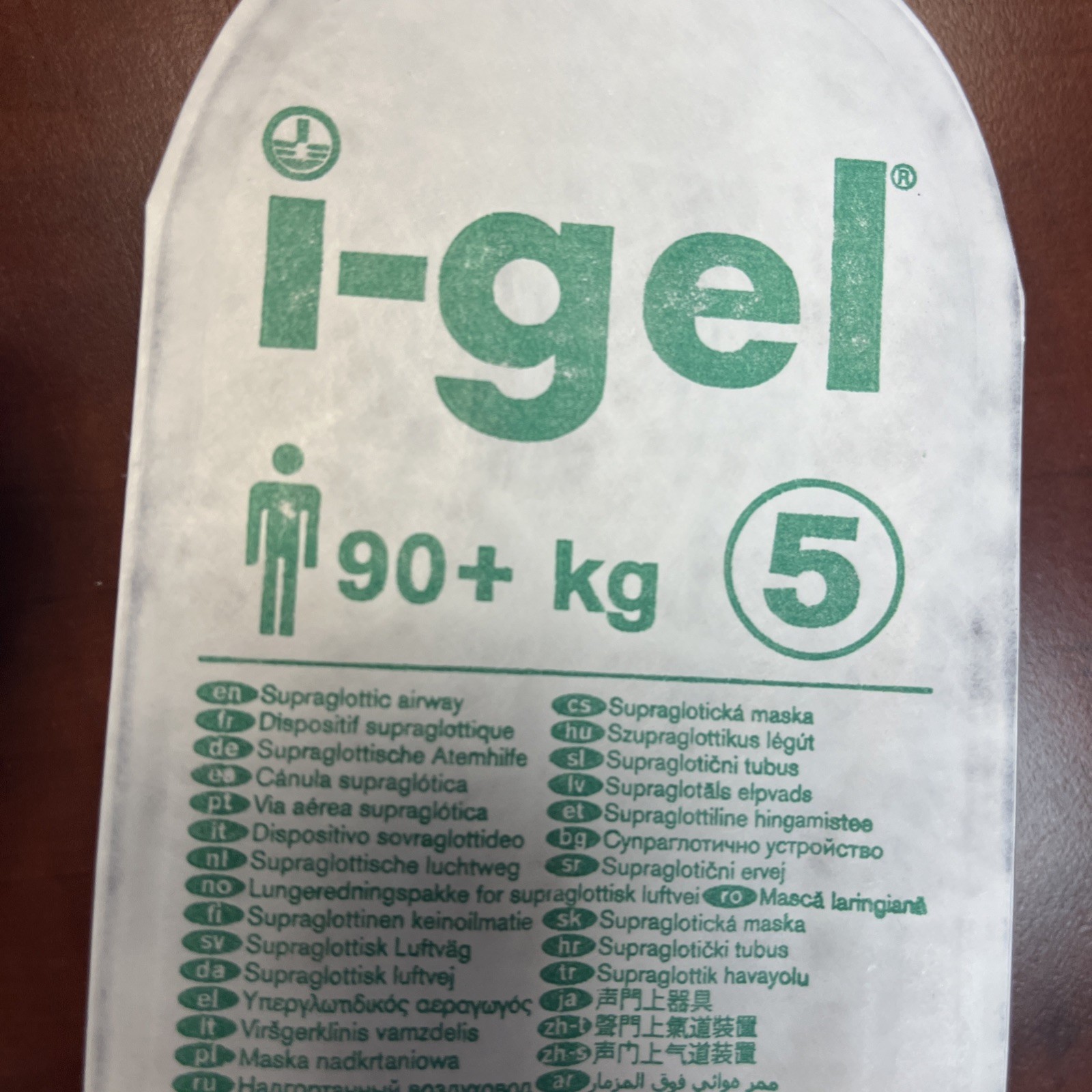 iGel, i-gel 4,5 Supraglottic Airways Adult EMS EMT