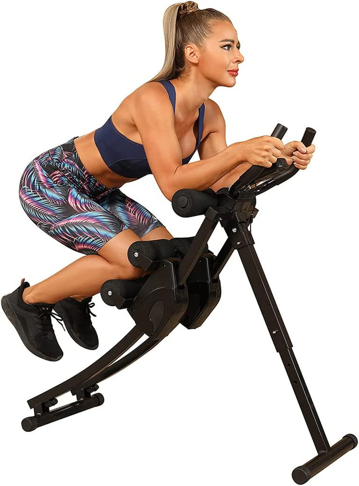 Ab Machine Multi-Functional Exercise Equipment for Home Gym, Height Adjustable A