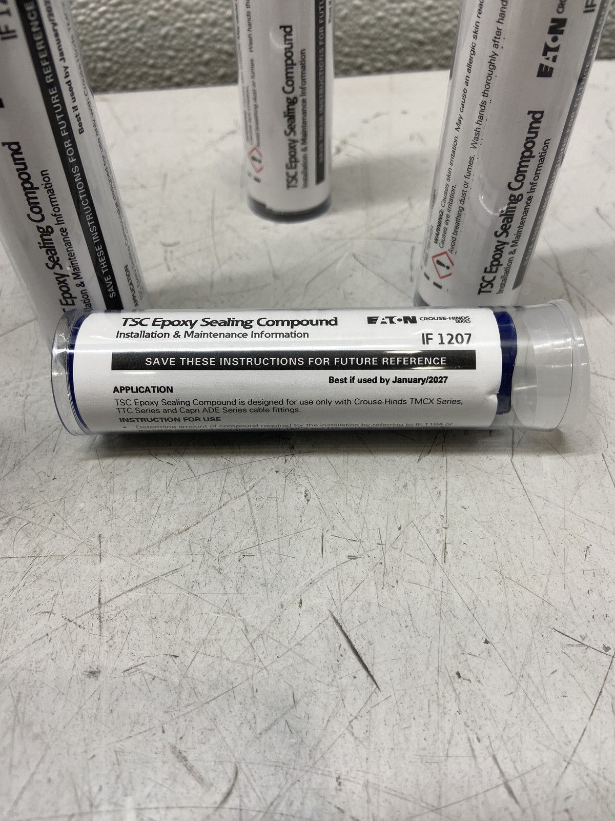 Crouse Hinds TSC1 Fittings (12) 2 Oz Tube Epoxy Seal Compound A6121461