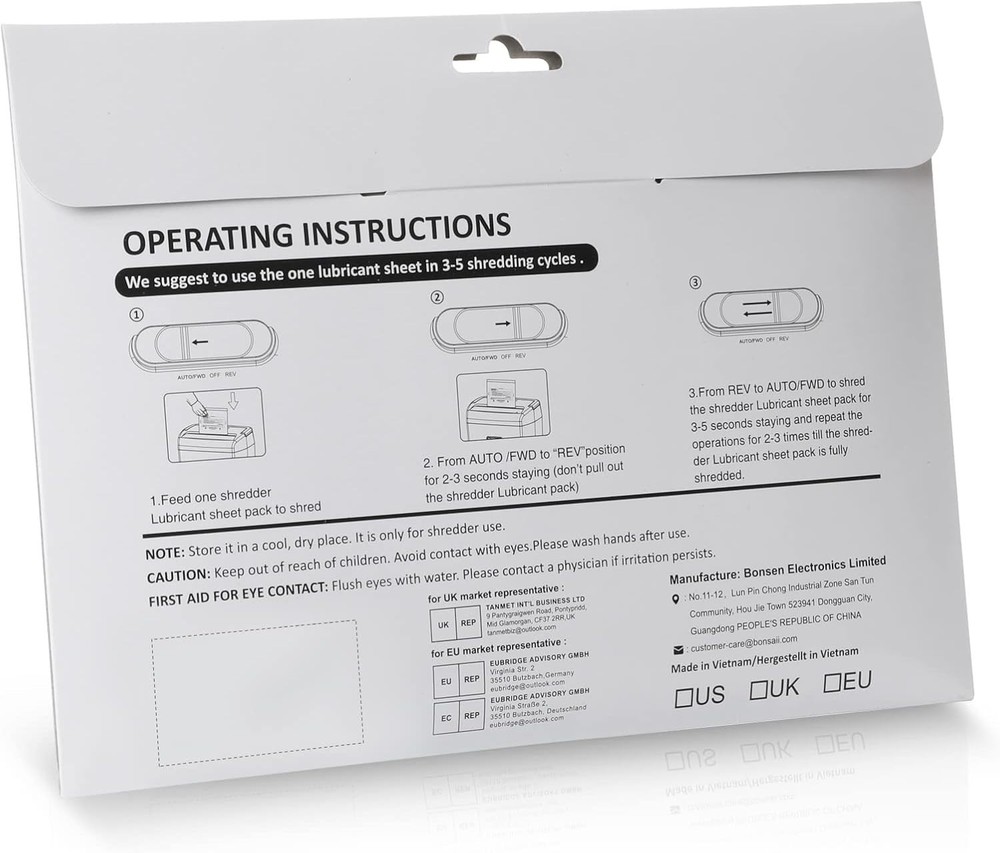 24-Pack Paper Shredder Lubricant Sheets 8.4x5.9 - Optimal Performance Solution