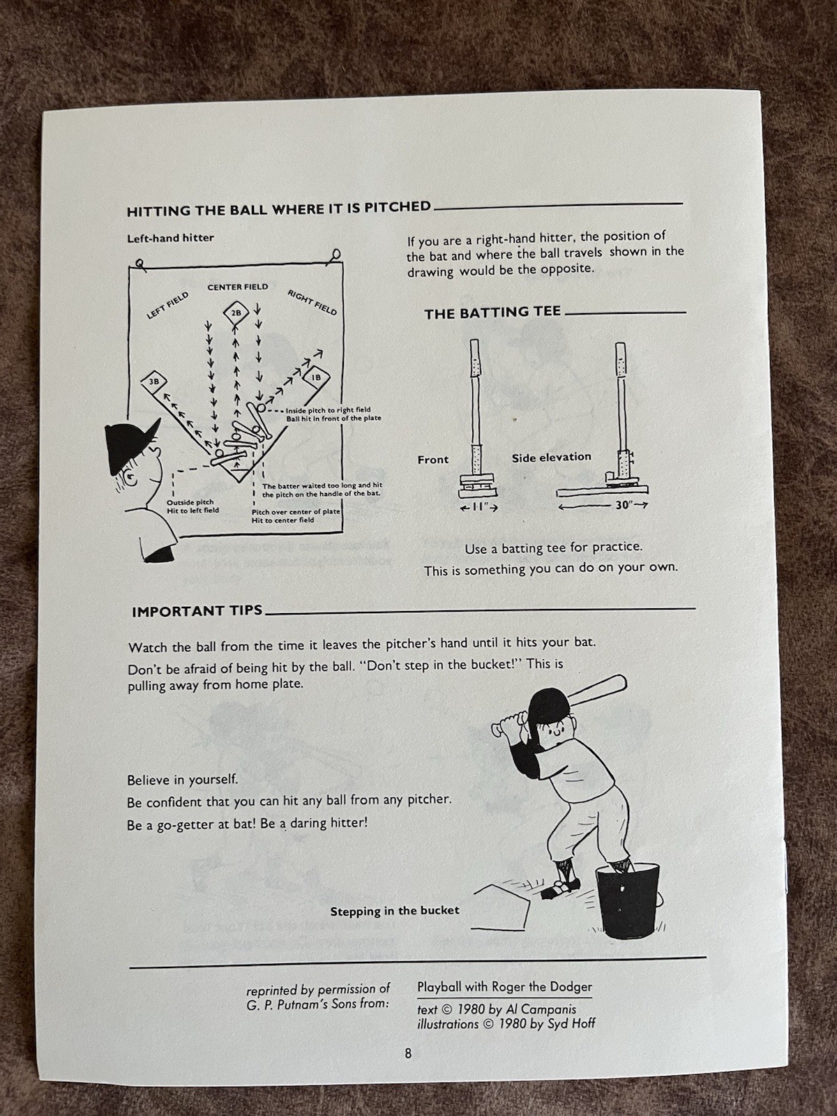 Vintage 1988 Oscar Mayer Baseball Playing Tips