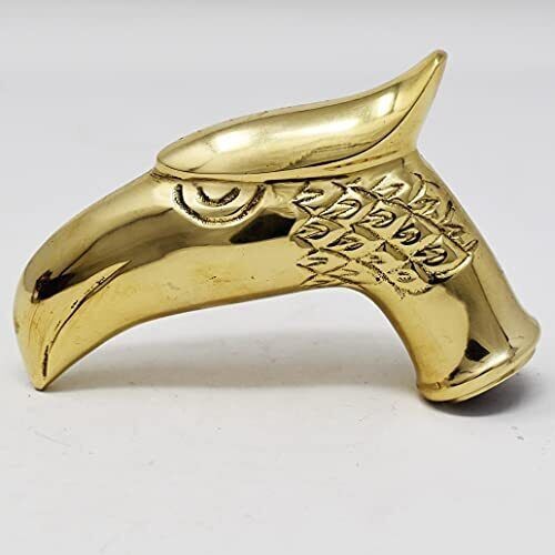 Solid Brass Vintage Cane Walking Stick Handle Eagle Head Cast Brass new handmade