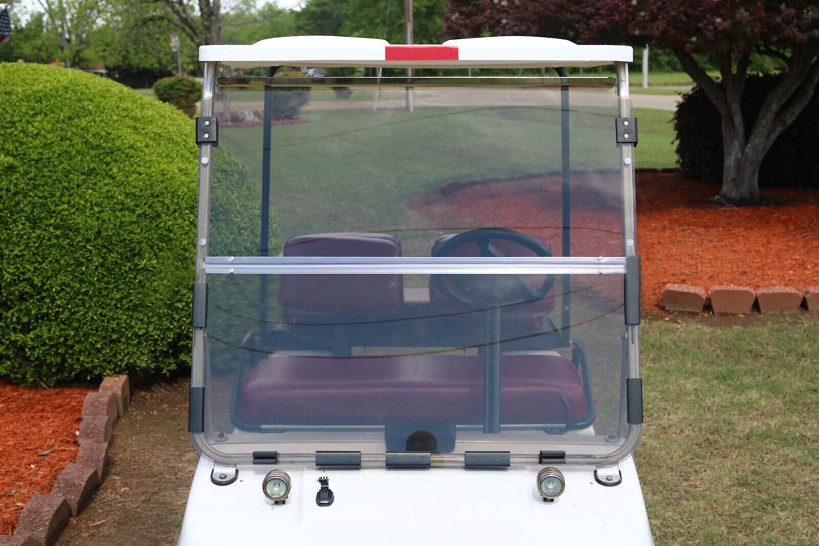 For Club Car DS 1982-2000.5 Golf Cart Tinted Folding Windshield Windscreen