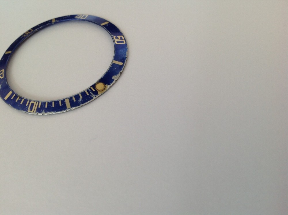 GENUINE ROLEX SUBMARINER BLUE BEZEL INSERT