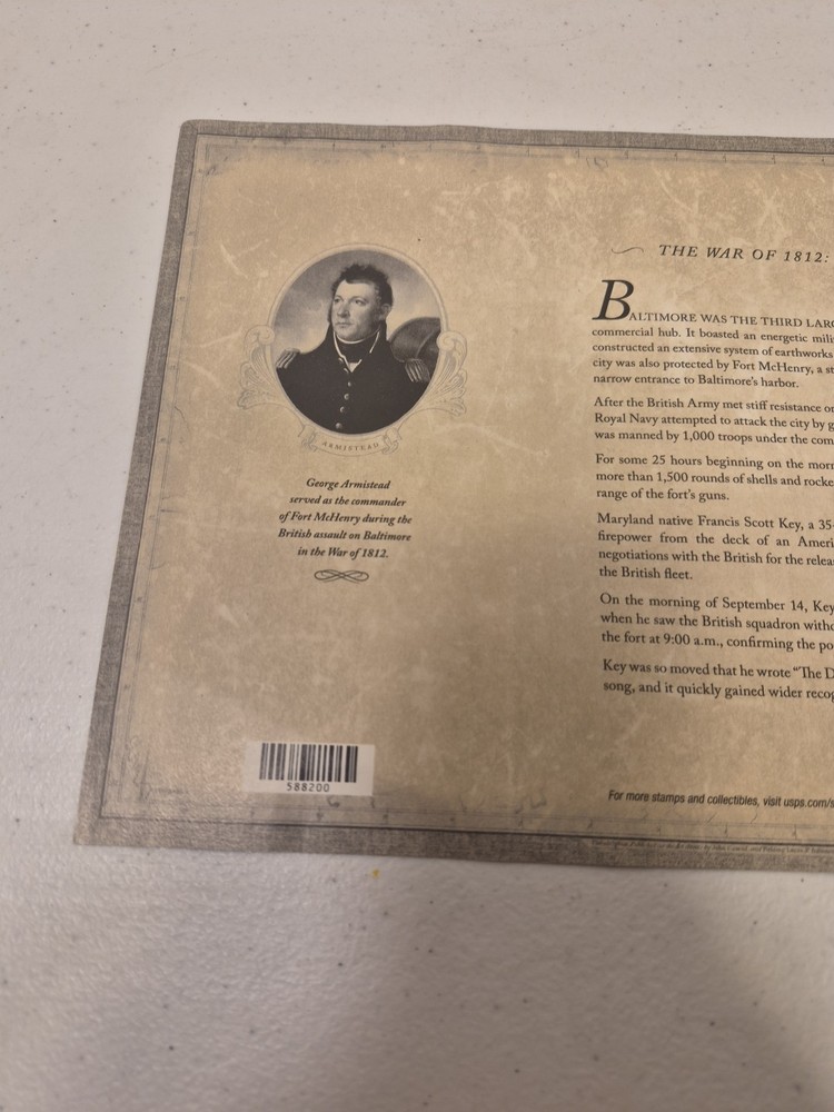 #4921 FORT McHENRY. FOREVER MINT SHEET.