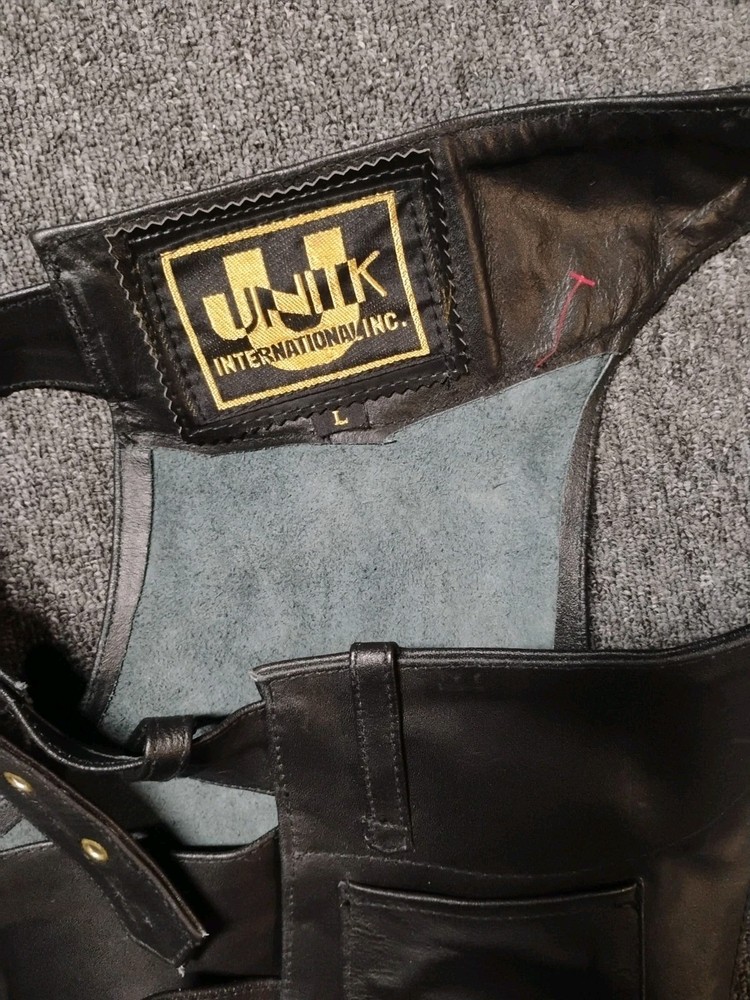Unik Leather Chaps size Large vintage
