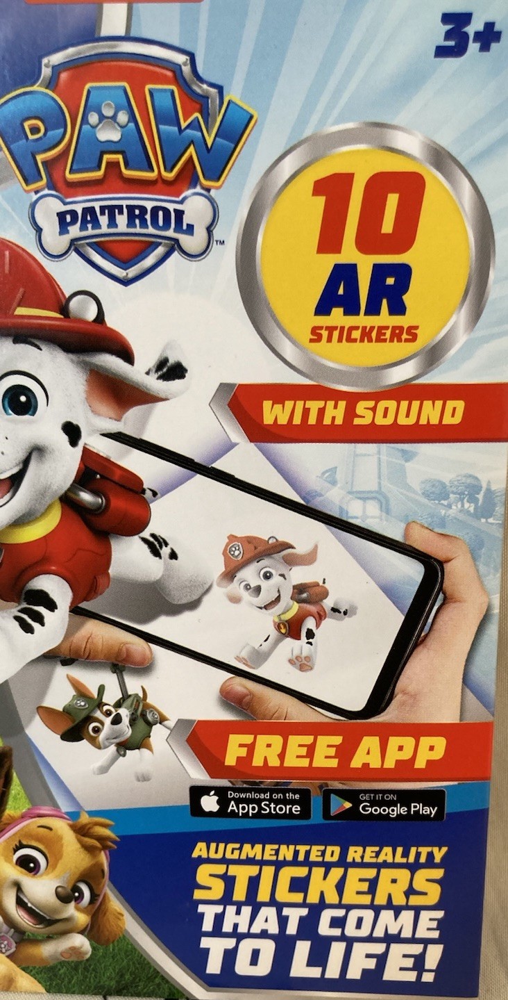 Holo Toyz Paw Patrol 10 AR Stickers With Sound Nickelodeon Brand New Ages 3+