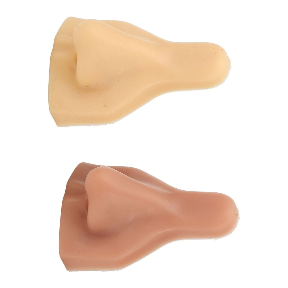 2pcs Soft Silicone Nose Model High Simulation For Practicing Suture