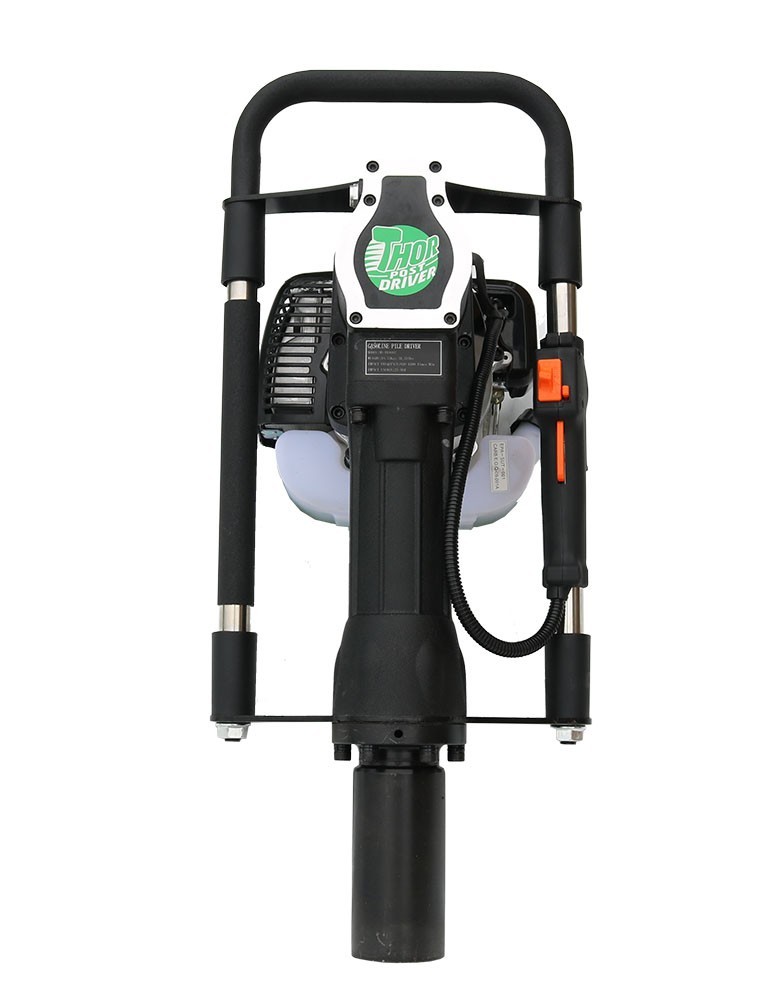 T-Post Driver 2-Stroke Gas Powered Fence Piling Pounder Metal Stakes 2.5" Head