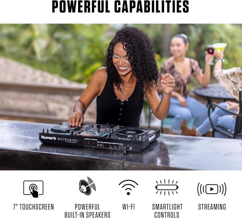 Ultimate Mixstream Pro+ DJ Controller for Serato & Virtual DJ - Compact Size