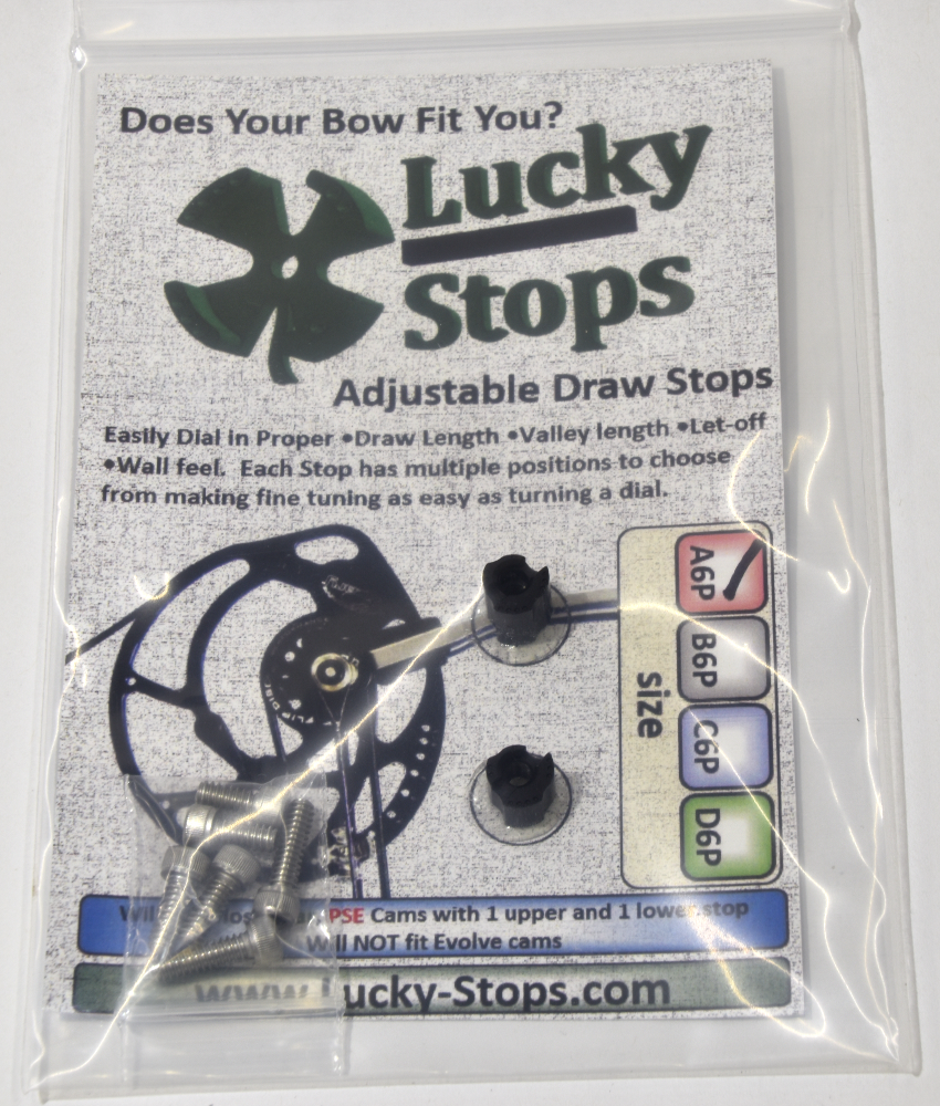 Draw Stops Fits Bear and PSE Cams with 2 Stops Size A6P Cable Stops