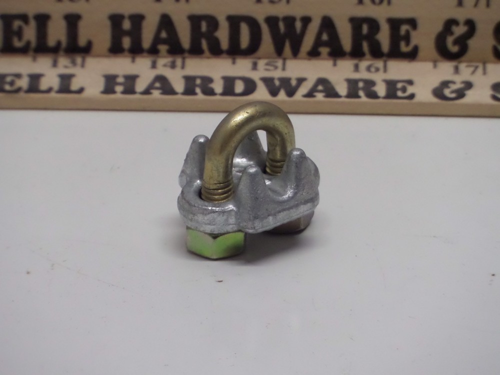 Cable Clip Drop Forged 1/4" Galvanized Wire Rope Cable Clips Rigging Quantity 10