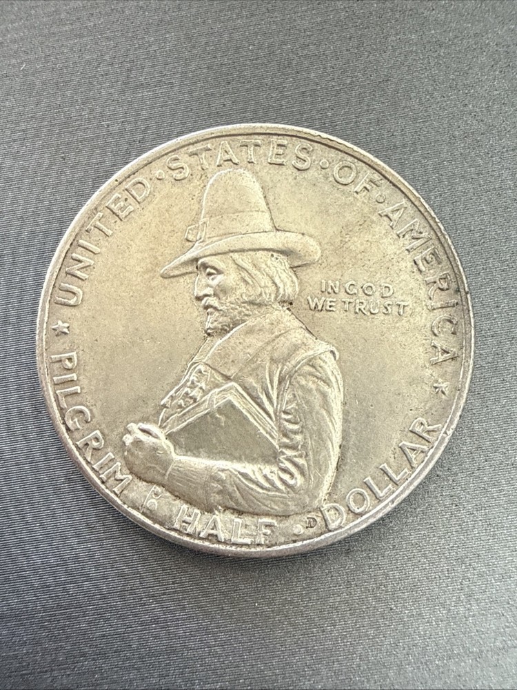 1920 Pilgrim Silver 50C Commemorative Half Dollar