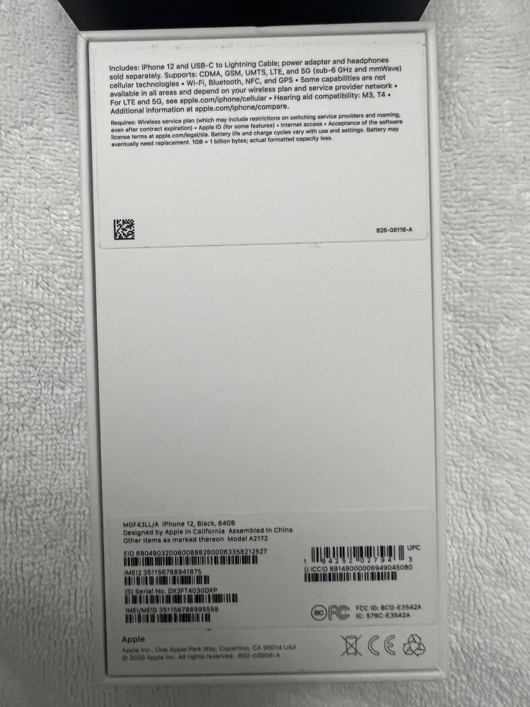 Apple iPhone 8, 8 Plus, 12 Mini, 12, & 12 Boxes