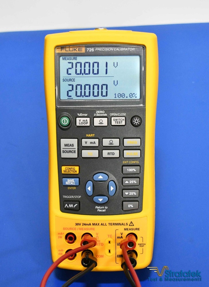 Fluke 726 Multifunction Process Precision Calibrator - NIST Calibrated with Data