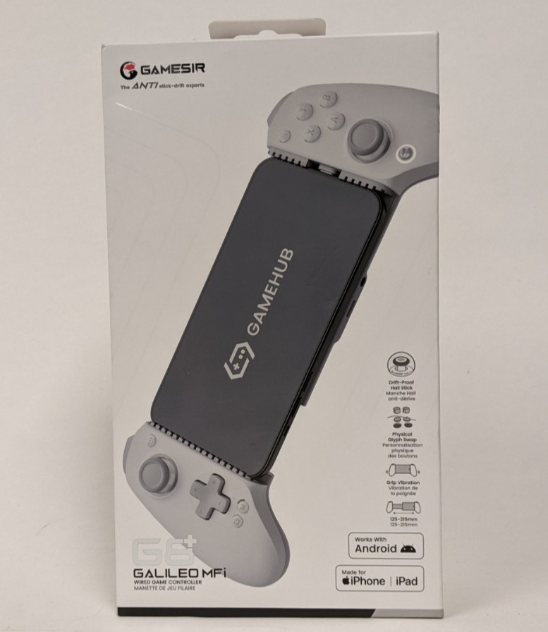 GameSir G8+ Plus USB-C Mobile Controller MFi iPhone 15/16 Android 2 Back Gray