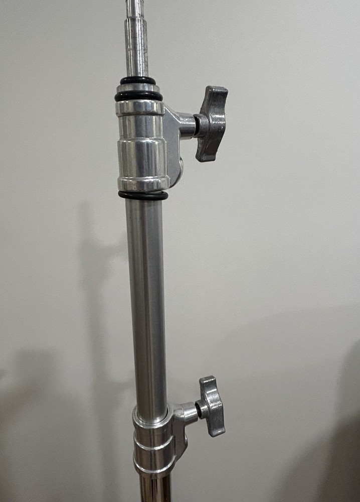 Manfrotto Avenger A5017 Double Riser Light Stands On Roller Base. 96” Mx Height