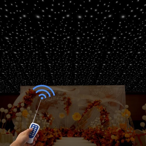 LED Background Wall Mounted Stage Star Sky Backdrop Stage Curtain w/ Controller