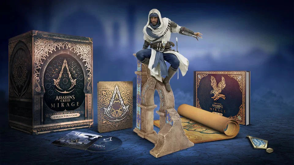 Assassin's Creed Mirage Collector's Case With Statue, Steelbook Case, Artbook, S