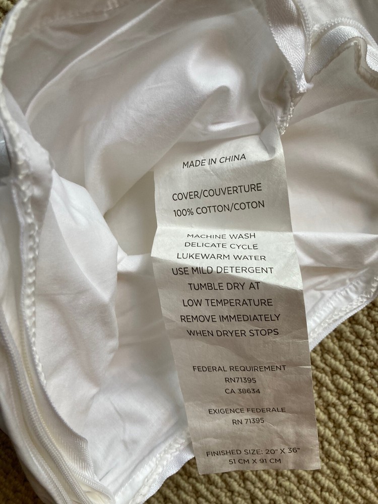 West Elm King 230 Thread Count Pillow Protector