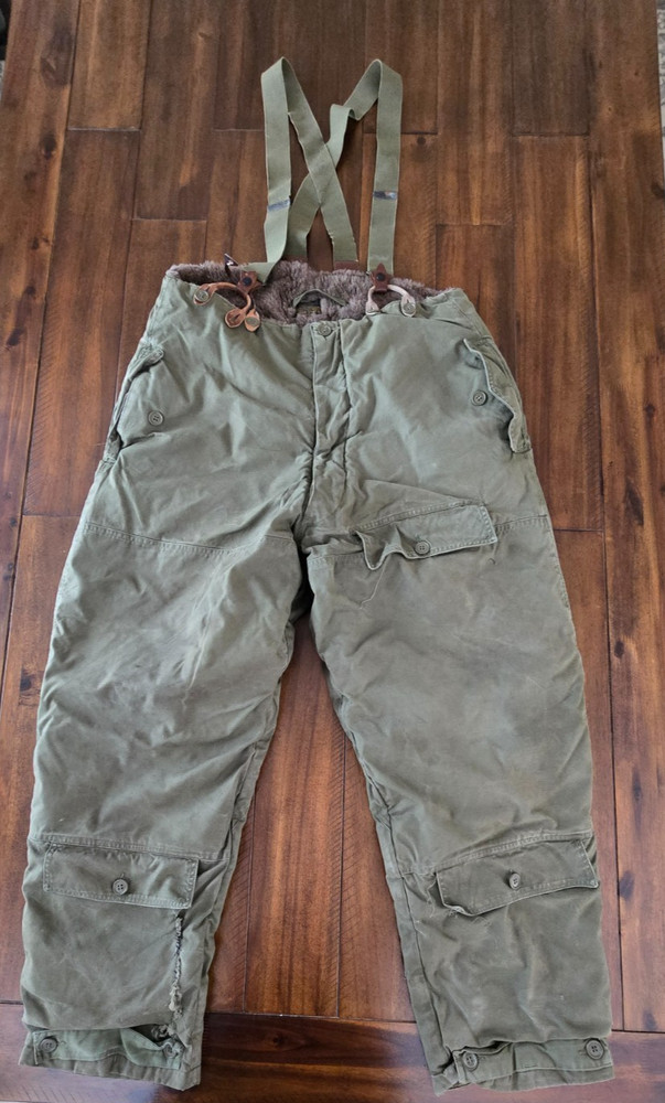 WW2 Air ForceS US ARMY Type A-10 Alpaca Wool Pants Trousers MODA SIZE 40 - 36x29