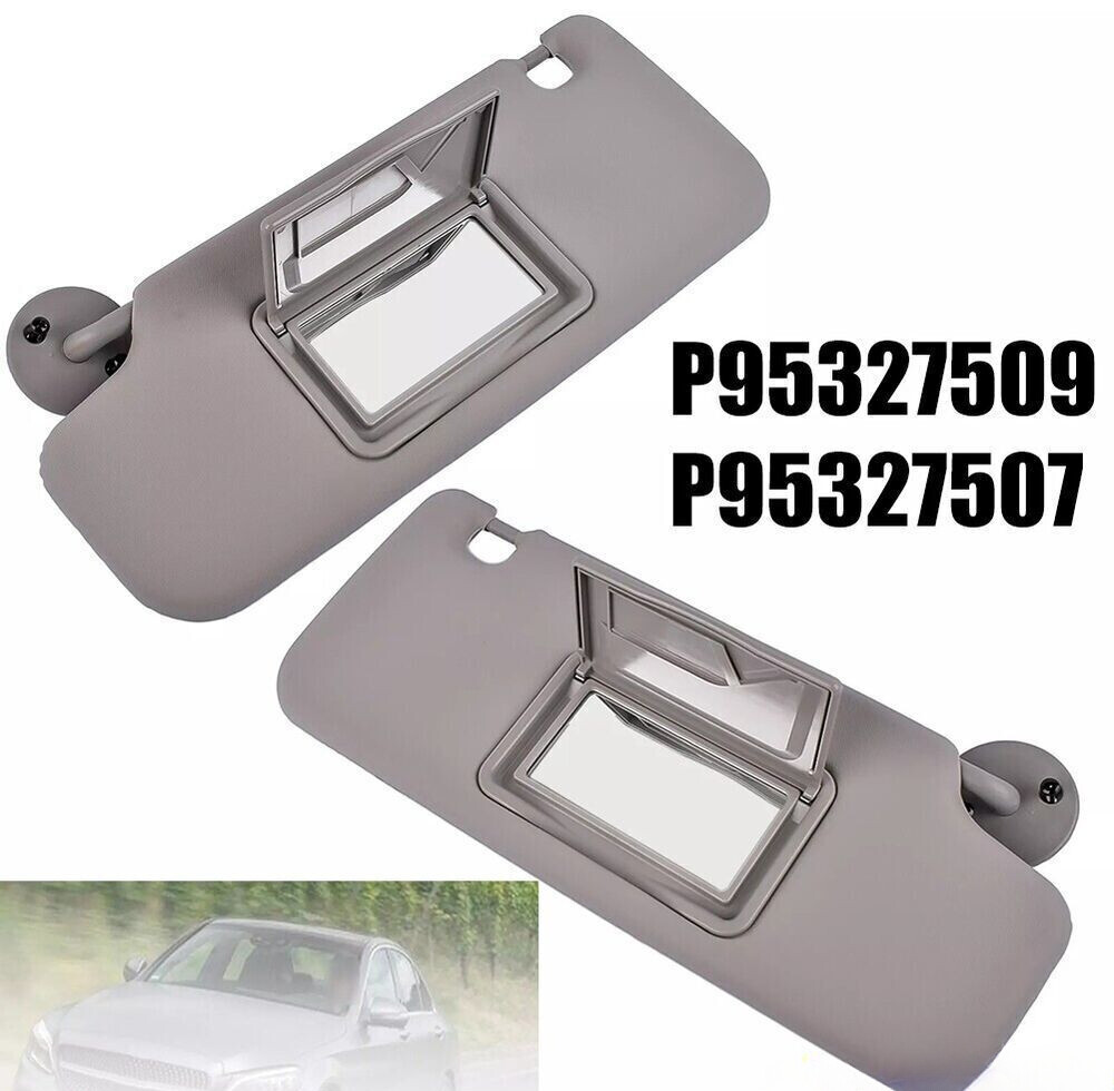 For Chevrolet Sun Visor Set Gray Driver & Passenger Side Replacement Pair