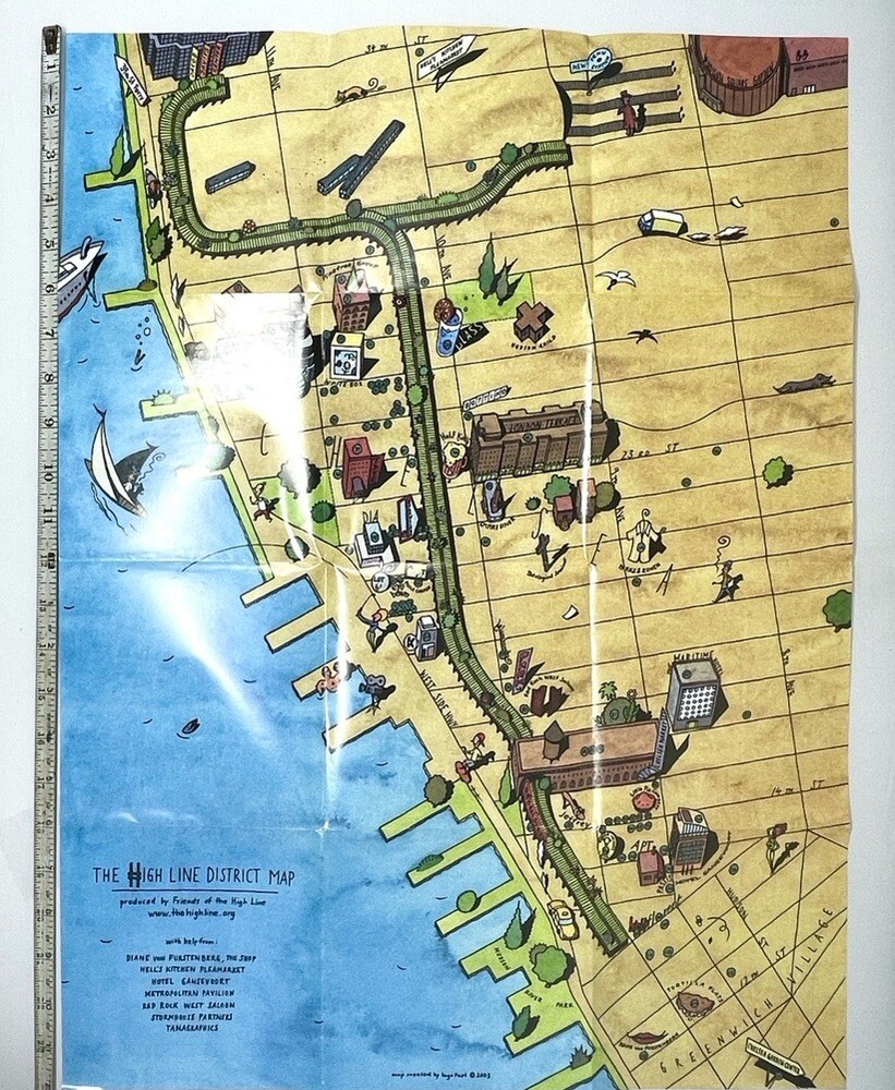 NYC High Line District Map 2003 By Ingo Fast