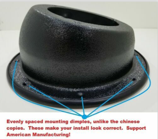 ANGLED WFL SPEAKER PODS 6.5" 6 1/2" SPEAKER MOUNTS W/FLANGE MADE IN THE U.S.A.