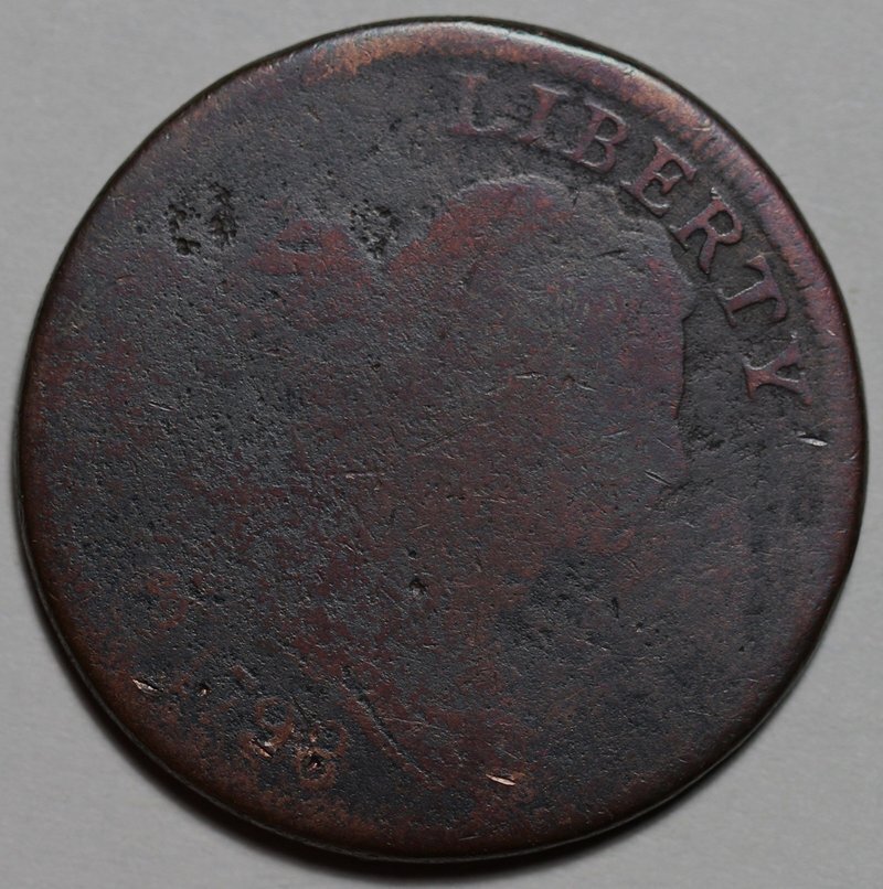 1798 Draped Bust Large Cent - US 1c Copper Coin
