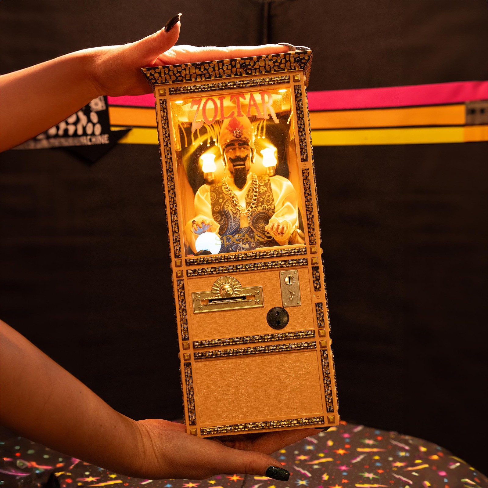 New Wave Toys Zoltar Speaks Mini Replica Fortune Teller Machine, Fully Animat...