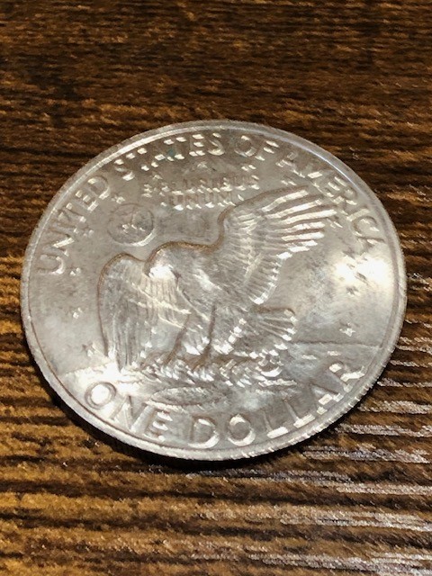 1971-D $1 "Freindly Eagle" Peg Leg Eisenhower Dollar