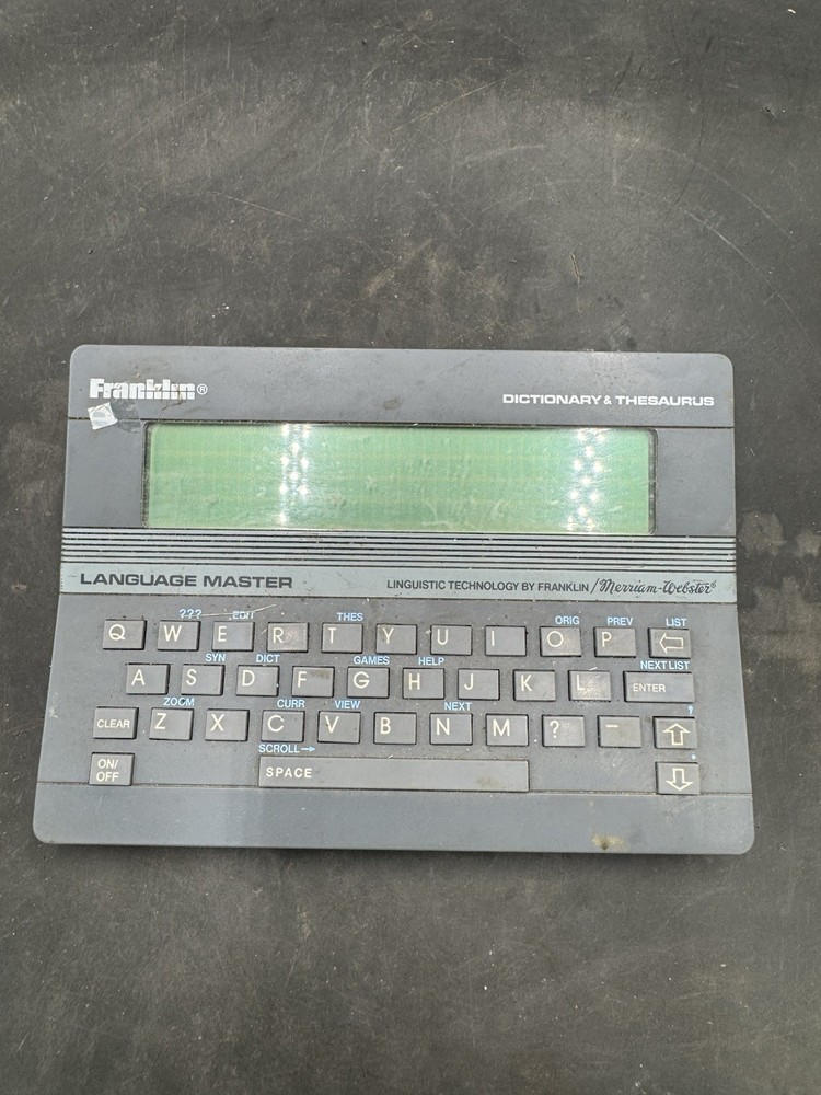 Dictionary Thesaurus Spellblaster Franklin Language Master LM-2000B II Tested