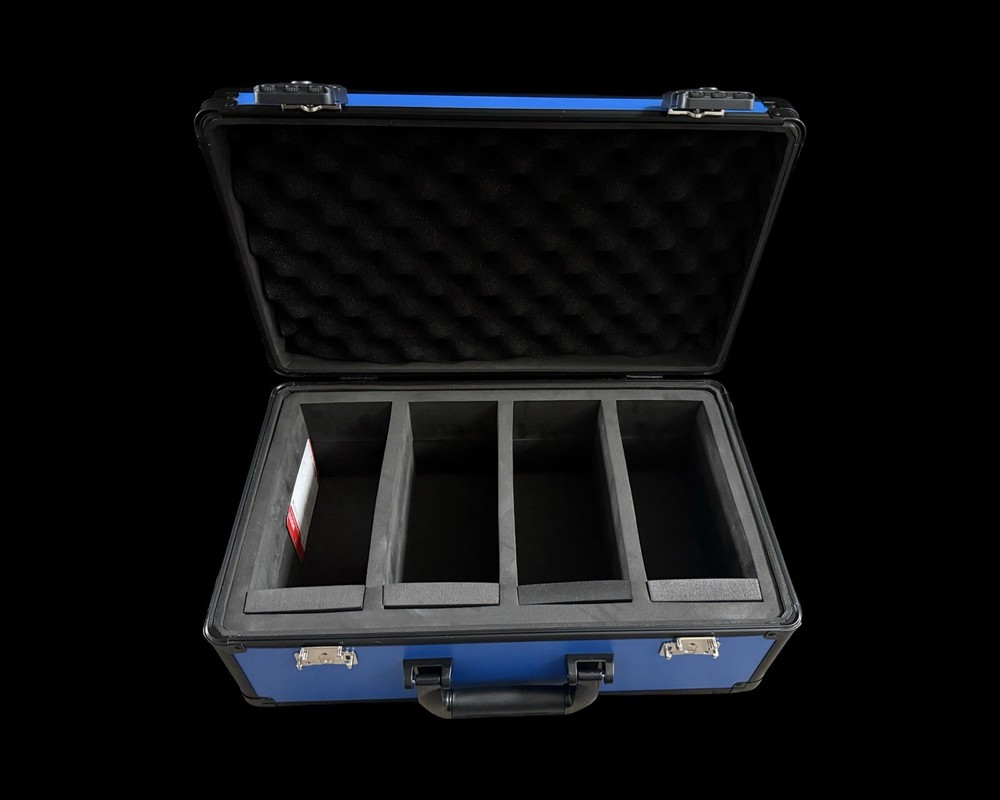 Stephen Curry Graded Card Case Box PSA/BGS Slabs Storage TSA Locks 4 Row Blue