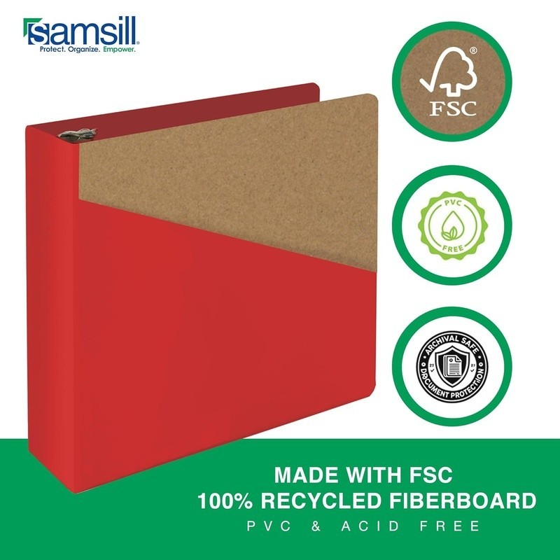 Heavy-Duty 3-Ring D-Ring Binder Tear-Resistant Document Organizer Customizable